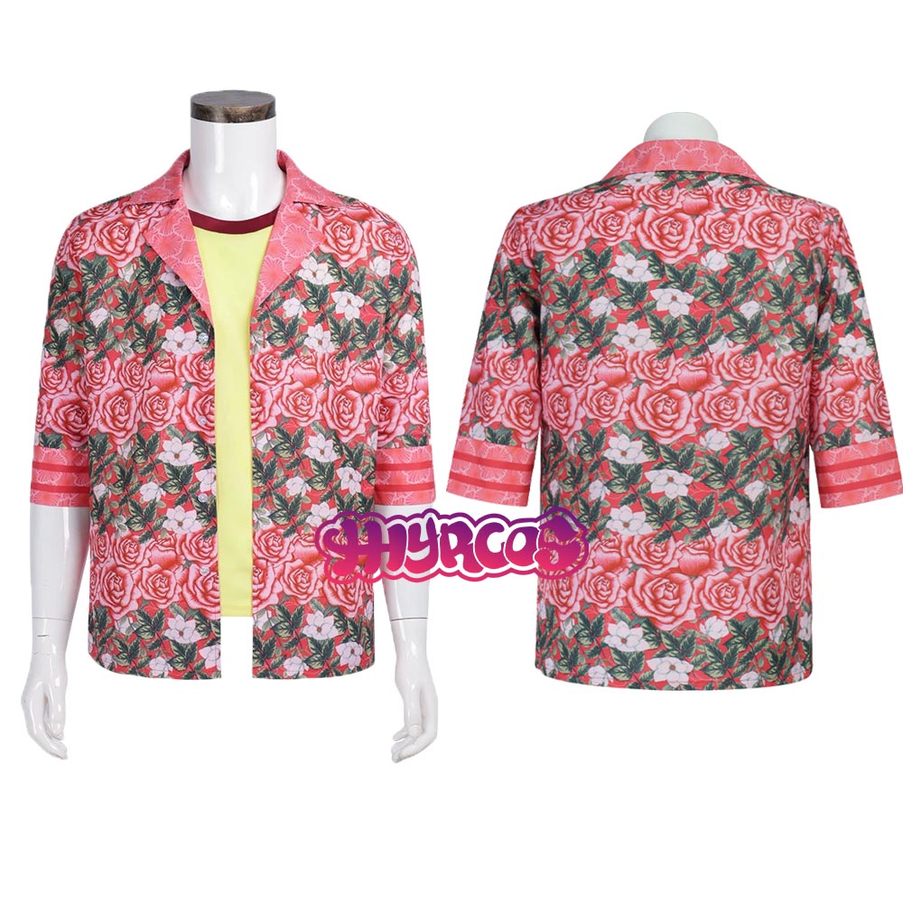 Romper Floral Print - Kostium Cosplay Daisuke do płukania ust,