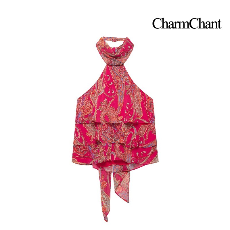 CHARMCHANT Damski Zestaw Dwucz – Midi Skirt Floral recenzja i cena