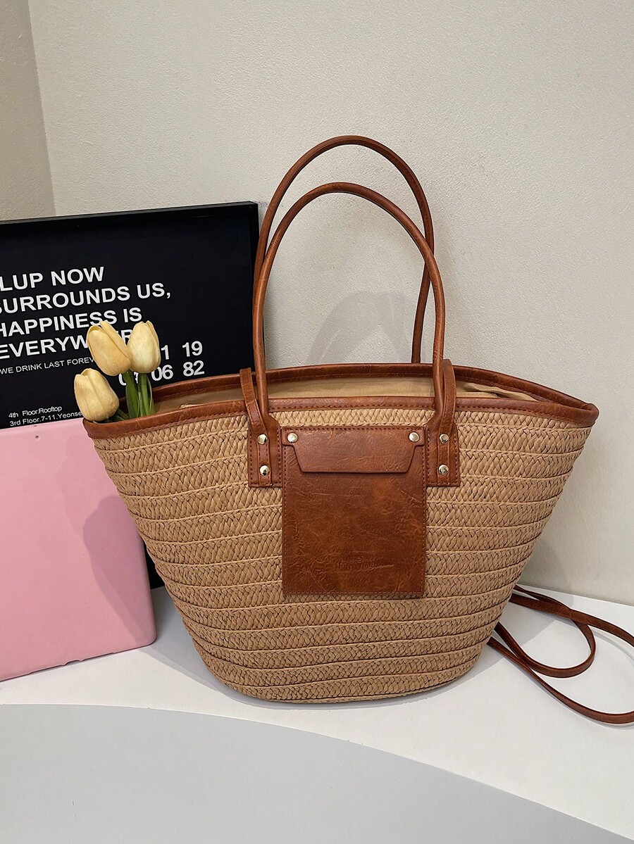 Modna, pojemna, tkana torba ty – Tote Bag Beach recenzja i cena
