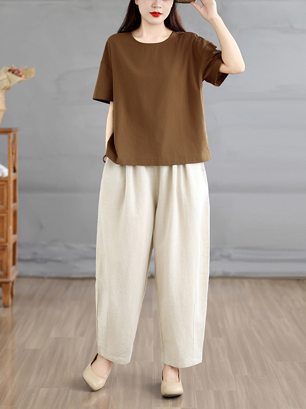 Letni etniczny styl damski: lu – Linen Pant Wide recenzja i cena